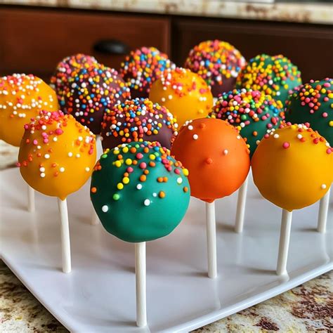 Koláž rôznych druhov cake pops