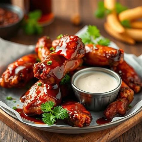 Grilované kuracie krídelká s karamelovou omáčkou