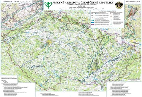 Mapa Slovenského krasu s vyznačenou Rožňavou