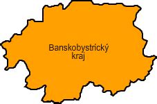 Mapa Banskobystrického samosprávneho kraja