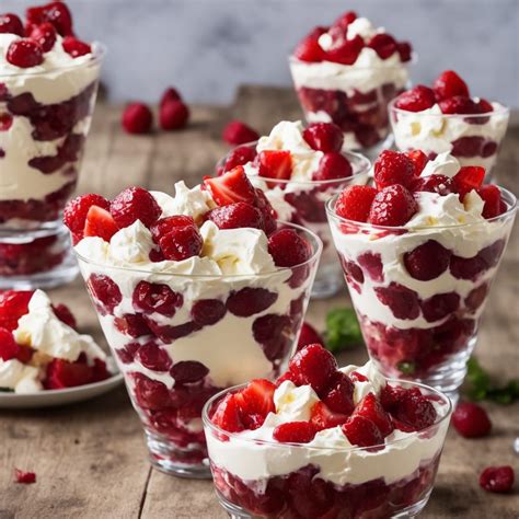 Fotografia Eton Mess dezertu s višňami