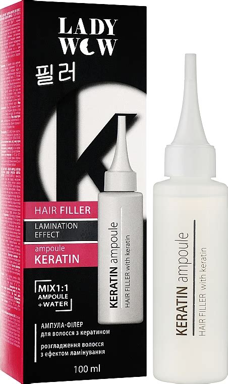 Ukážka rôznych produktov s keratínom