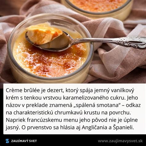 Ilustrácia Crème brûlée s karamelovou krustou