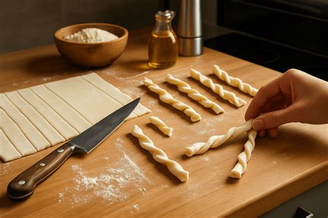 Tvarovanie syrových tyčiniek