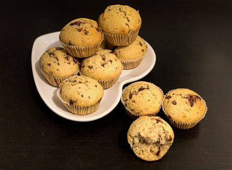 banánové muffiny s kokosom a čokoládou