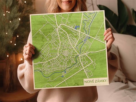 Mapa mesta Nové Zámky s vyznačenou reštauráciou