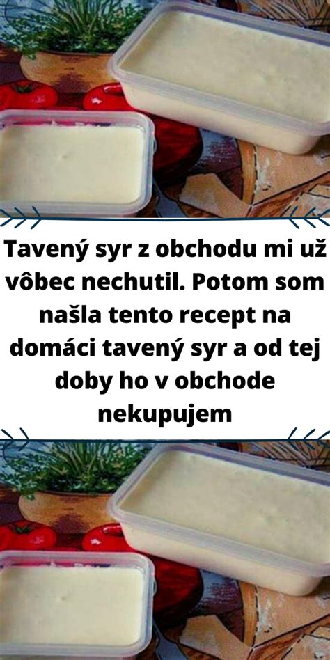 Recept na domáci tavený syr