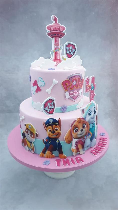 Ukážka torty zdobenej s motívom Paw Patrol