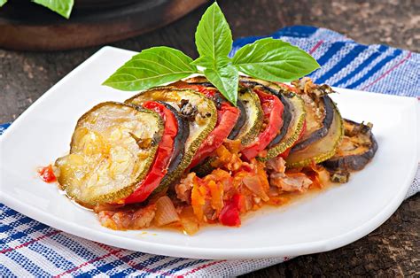 Zloženie zeleniny na ratatouille
