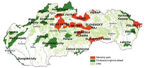 Mapa hlavných pestovateľských oblastí zemiakov na Slovensku