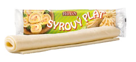 Syrový plát pripravený na rolovanie