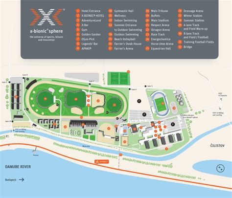 Mapa areálu x-bionic® sphere Šamorín