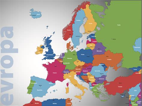 Mapa Európy s vyznačenou zaočkovanosťou proti Hib
