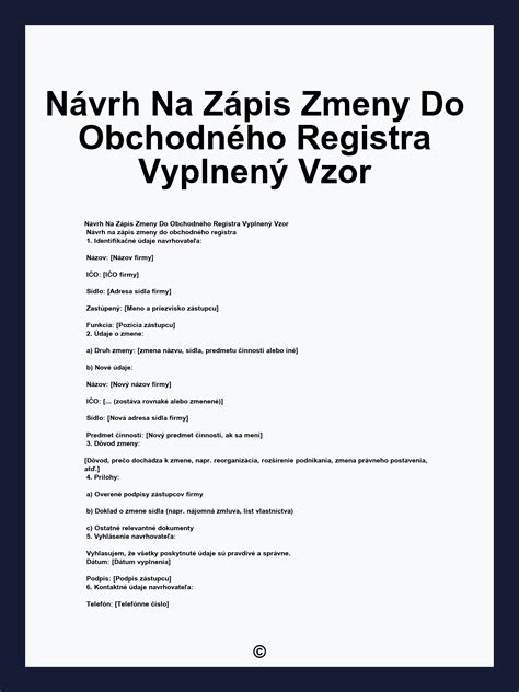 Schematické znázornenie procesu zápisu do obchodného registra