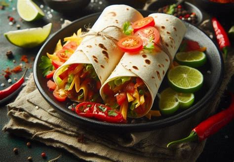Zrolovaná tortilla s gyrosom