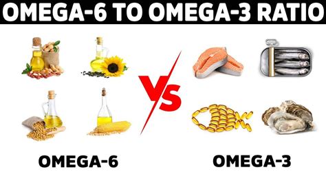 Graf porovnania omega-3 a omega-6 v strave