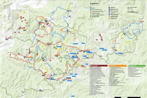 Mapa cyklotrás Bajkom k tajchom
