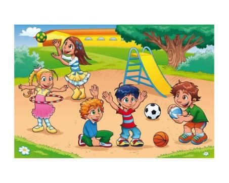 Deti hrajúce sa na pikniku