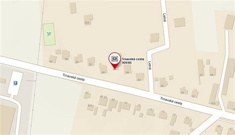 Mapa s vyznačenou lokalitou Pizzerie Lalia v Pezinku