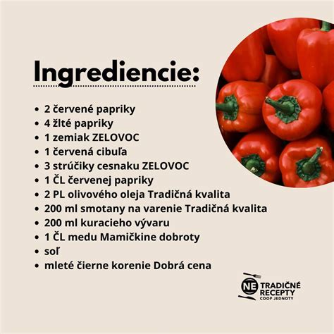 Graf zloženia nutričných hodnôt červenej papriky