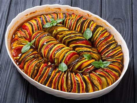 Nádherné jedlo Ratatouille
