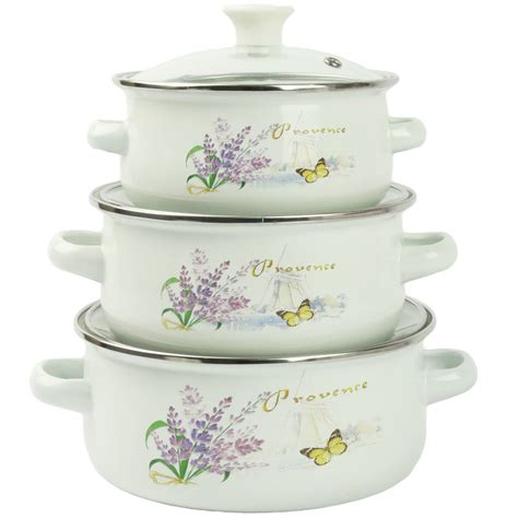 Rôzne farby smaltovaných liatinových pekáčov