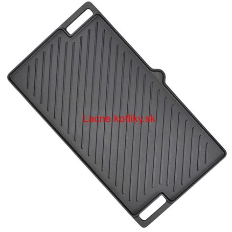 Liatinová platňa na grilovanie s mriežkou