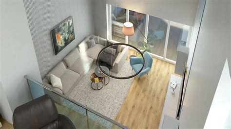 Vizualizácia interiéru s rôznymi typmi žalúzií