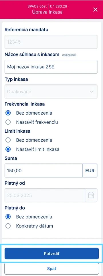 Ilustrácia sledovania cieľov v aplikácii