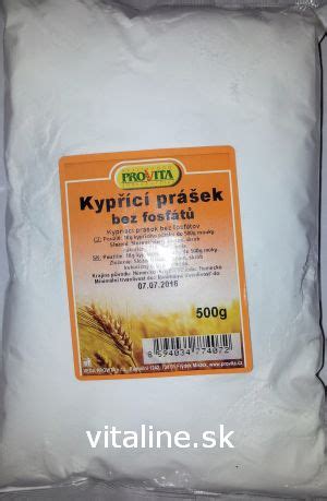 Zloženie bezlepkového kypriaceho prášku