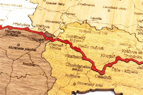 Mapa Karpatskej drevenej cesty