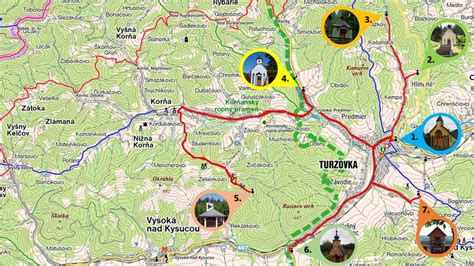 Mapa Turzovky s vyznačenou adresou Charlie Pizza