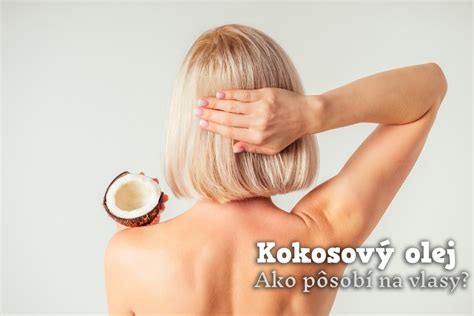 Žena aplikuje kokosový olej na vlasy