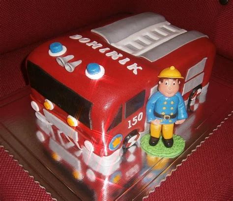 Ilustrácia torty s Požiarnikom Samom