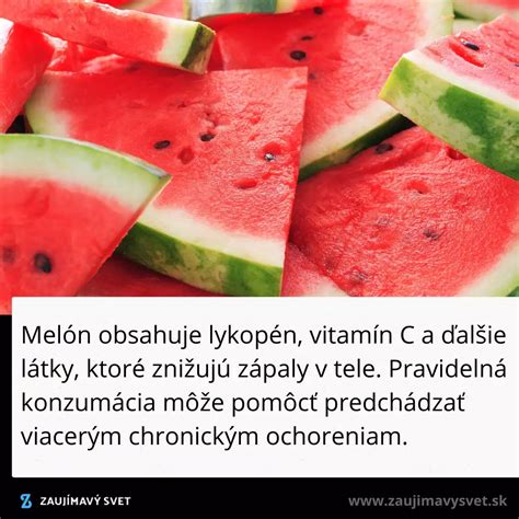 Infografika znázorňujúca zdravotné benefity červeného melóna