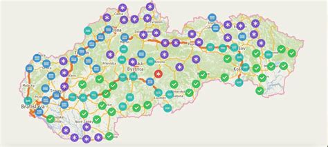 Športová mapa ukazujúca rôzne typy tréningových zón