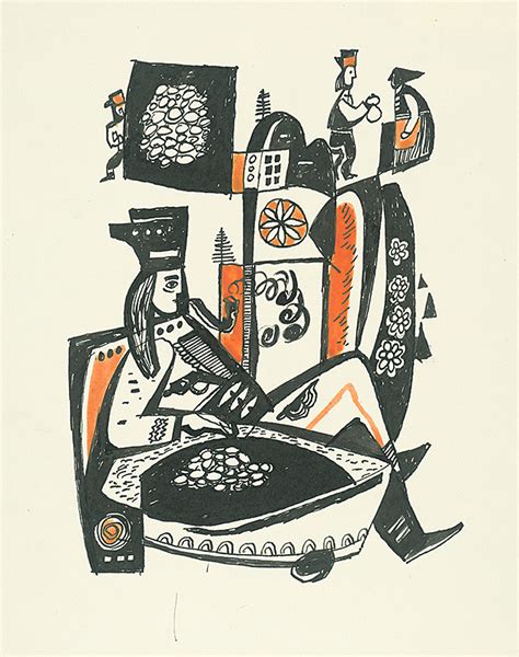 Koláž rôznych ilustrácií k slovenským prísloviam a porekadlám