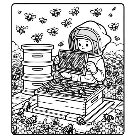 Ilustrácia včely zbierajúcej peľ
