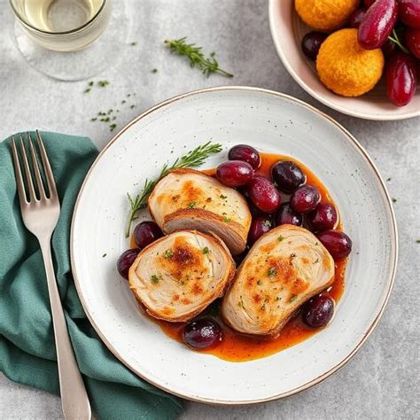 Bravčové mäsko s hroznom