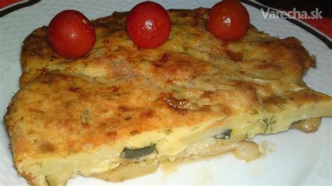 Zapekaná cuketa so zemiakmi a mozzarellou v zapekacej mise