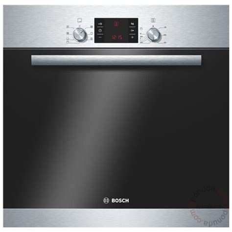 Nerezový ovládací panel a dvierka rúry Bosch HBA24B150