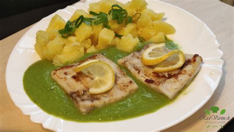 Ilustračná fotka ryby s hráškovým pyré