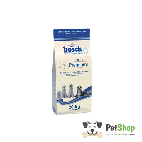 Grafické znázornenie nutričných hodnôt krmiva Bosch Dog Premium