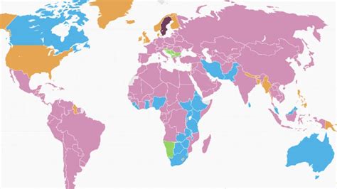 Mapa znázorňujúca spotrebu mäsa na obyvateľa vo svete.