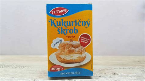 Obal s kukuričným škrobom