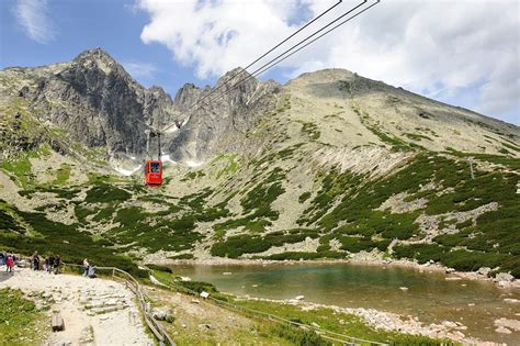 Štrbské Pleso s výhľadom na Tatry