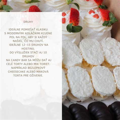 Ilustrácia svadobných výslužiek s koláčikmi