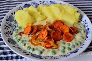 Suroviny na tradičný hráškový prívarok