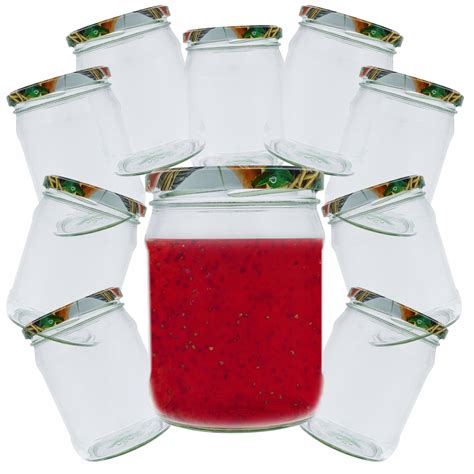 Sterilizované poháre na džem