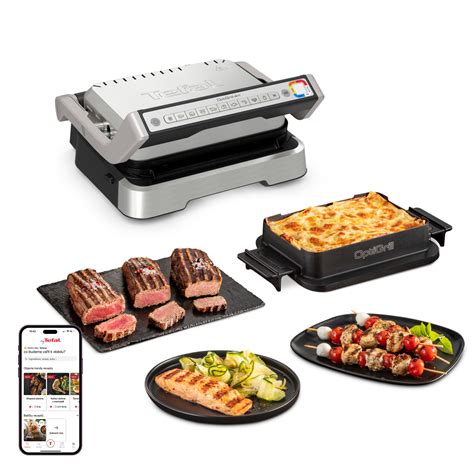 Rôzne druhy jedál pripravené na Tefal Optigrill